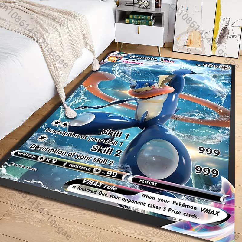 Commercial Printing Format - Tapis imprimé avec cartes Pokémon Greninja,