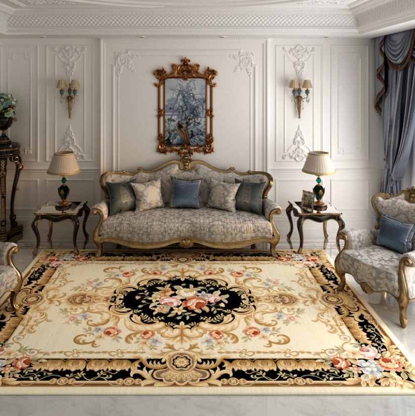Commercial Fabric Printing - Tapis persans imprimés à motifs floraux