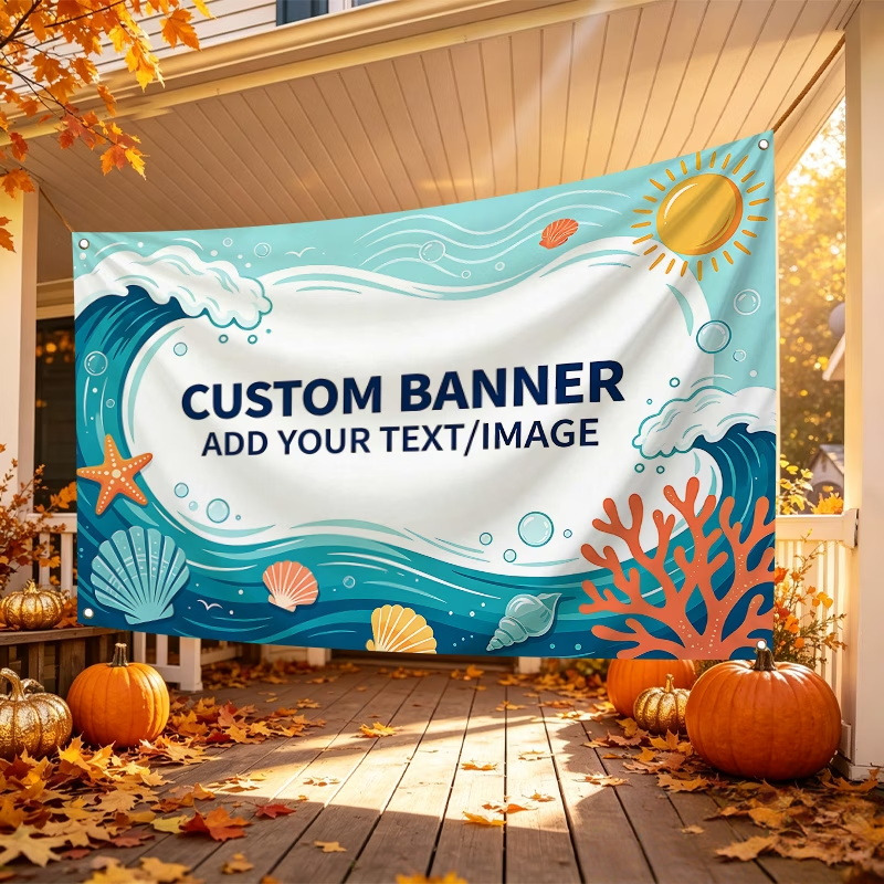 Commercial Printing Photoshop - Drapeaux publicitaires personnalisés adaptés aux cérémonies