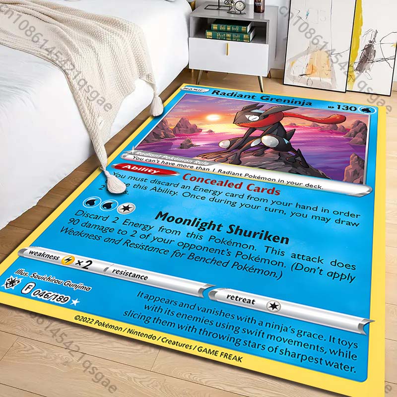 Tapis imprimé avec cartes Poké - Commercial Printing Format avis et prix