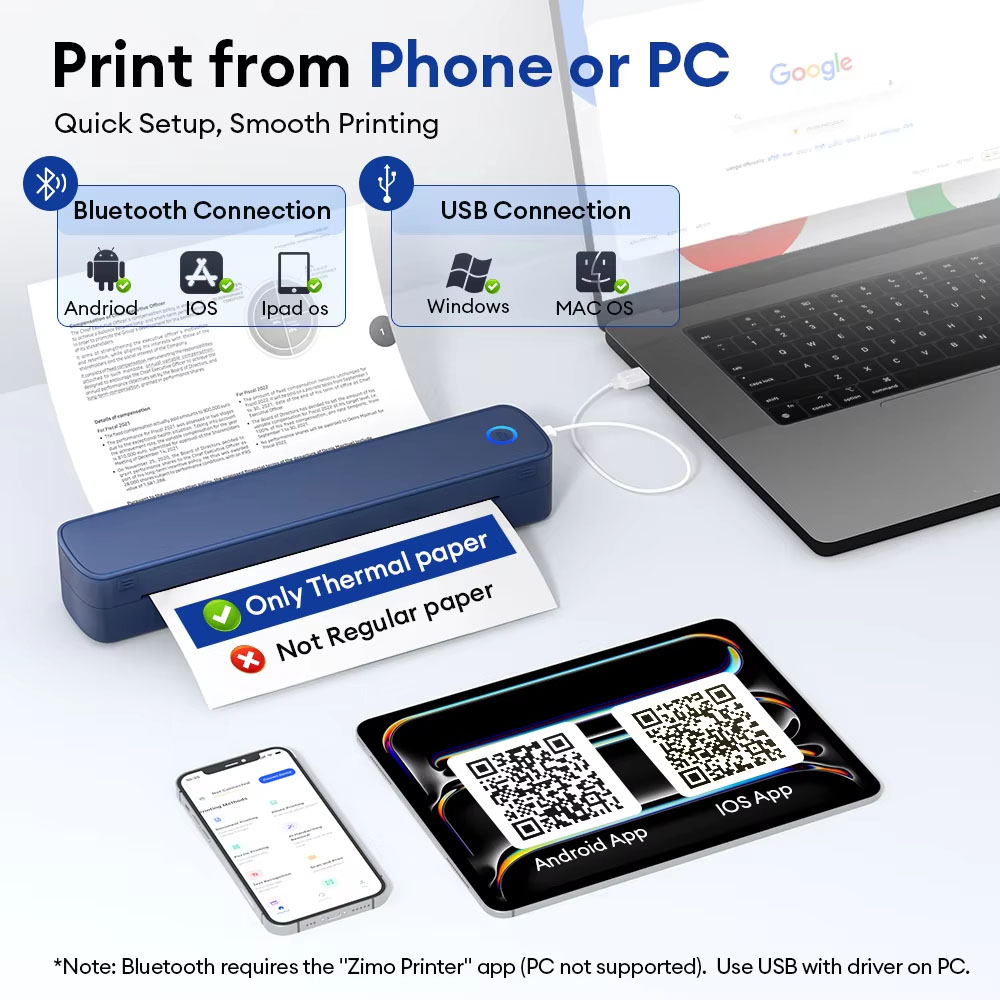 Imprimante thermique A4 mini p - Commercial Document Printing avis et prix