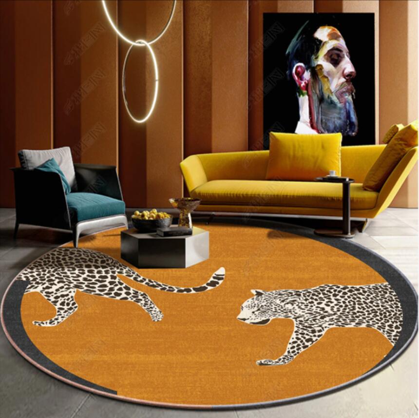 Tapis moderne imprimé léopard  - Commercial Fabric Printing avis et prix