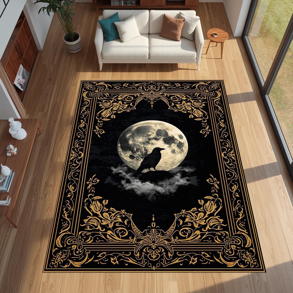 Grand tapis imprimé gothique G - Commercial Printing Usa avis et prix