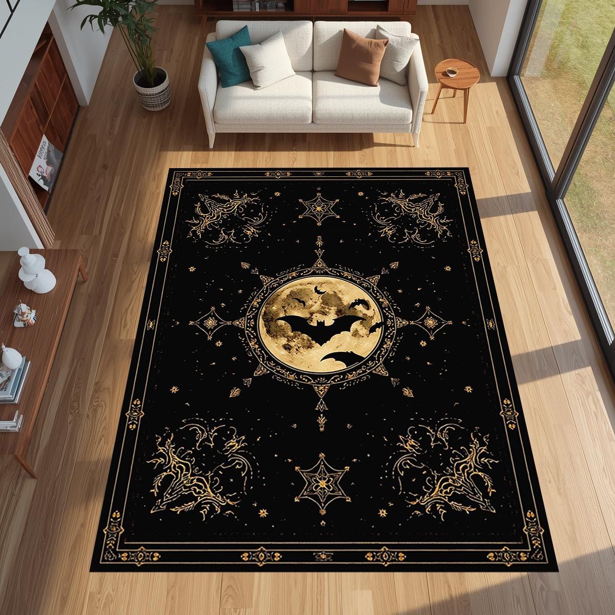 Grand tapis imprimé gothique G - Commercial Printing Usa avis et prix