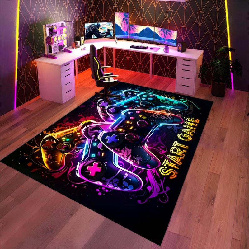 Tapis de jeu Neon Glow, tapis  - Commercial Printing Usa avis et prix